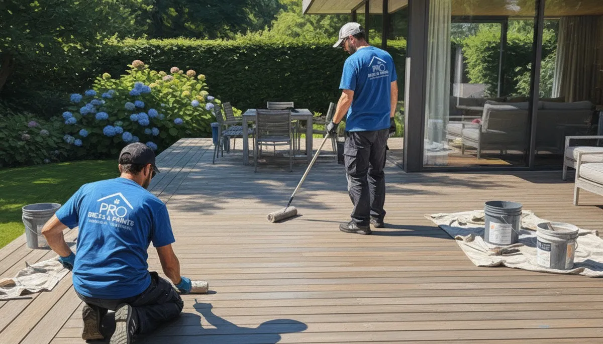 Palm Springs, CA deck painting for sun-resistant outdoor protection by Palm Springs Paint Pros