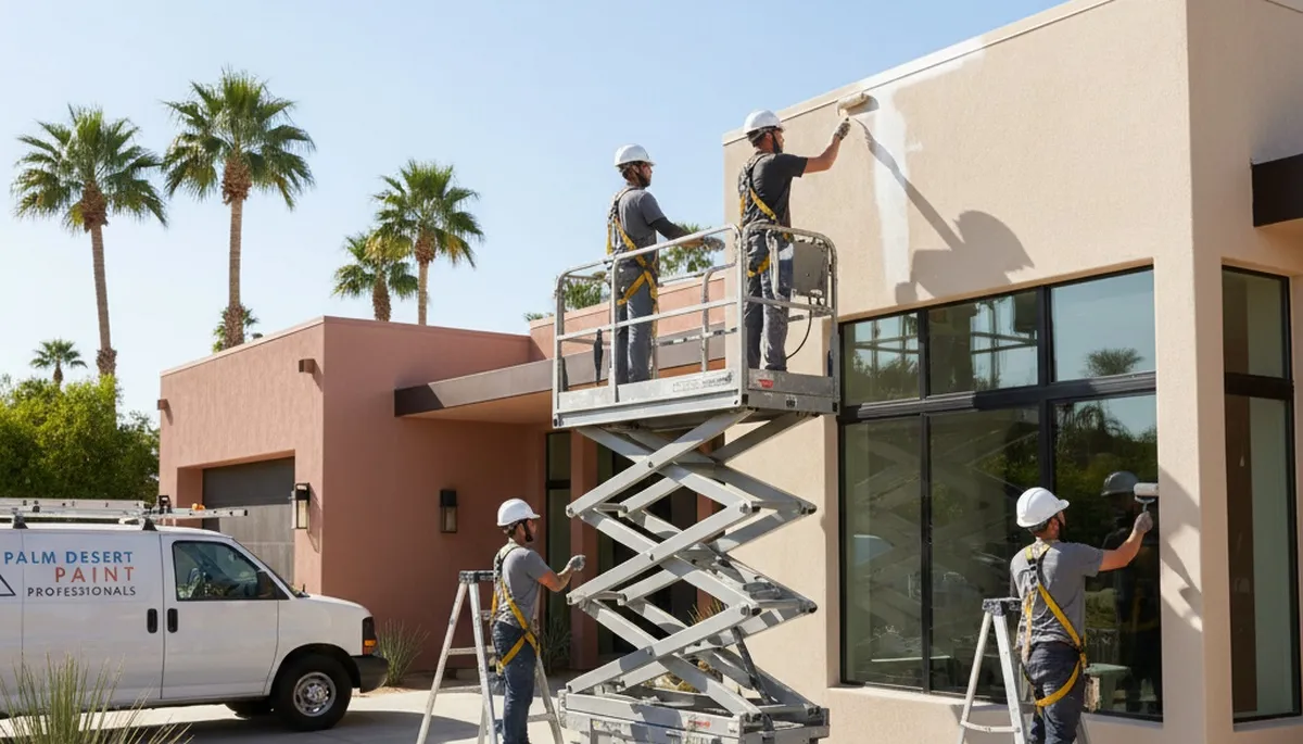 Painting contractor in Palm Springs, CA providing professional interior and exterior painting services